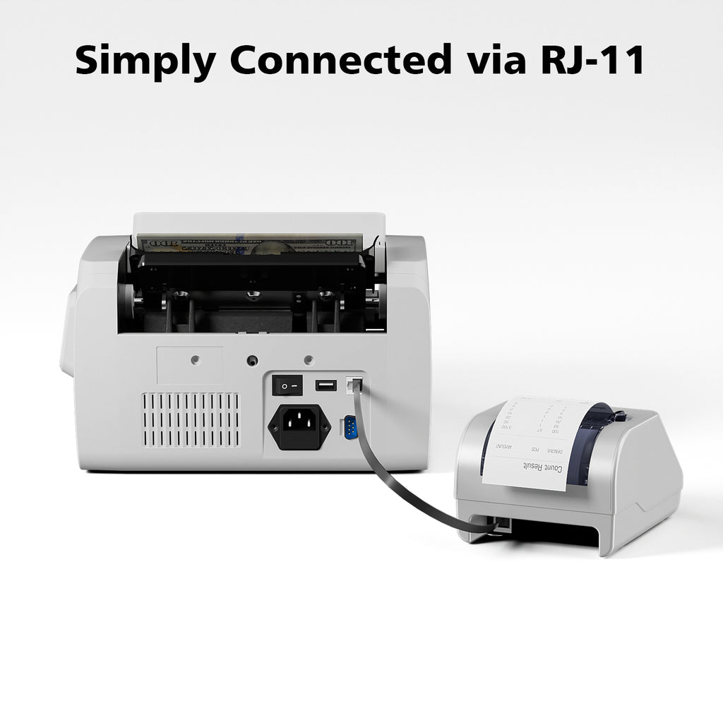 LOLARAN Thermal Printer for Money Counter Mixed Denomination,